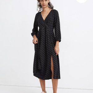 Black and Purple Polka Dot Dress from Madewell